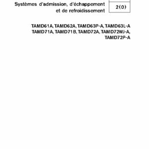 7738386 M.ATELIER D61-D62-D63-D71-D72 Syst. Adm., Echap., & Refroidissement